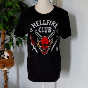 Stranger Things Hellfire Club Graphic T-Shirt M